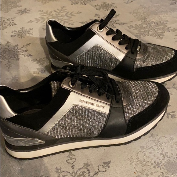 Michael Kors Black and silver sneakers - Picture 1 of 4